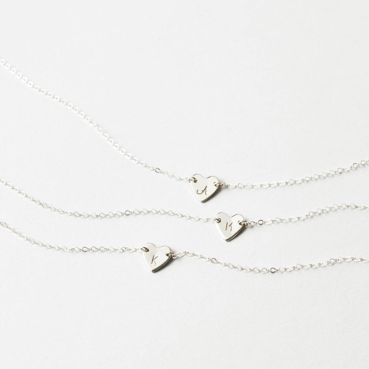 گردنبند طرح قلب نقره زنانه