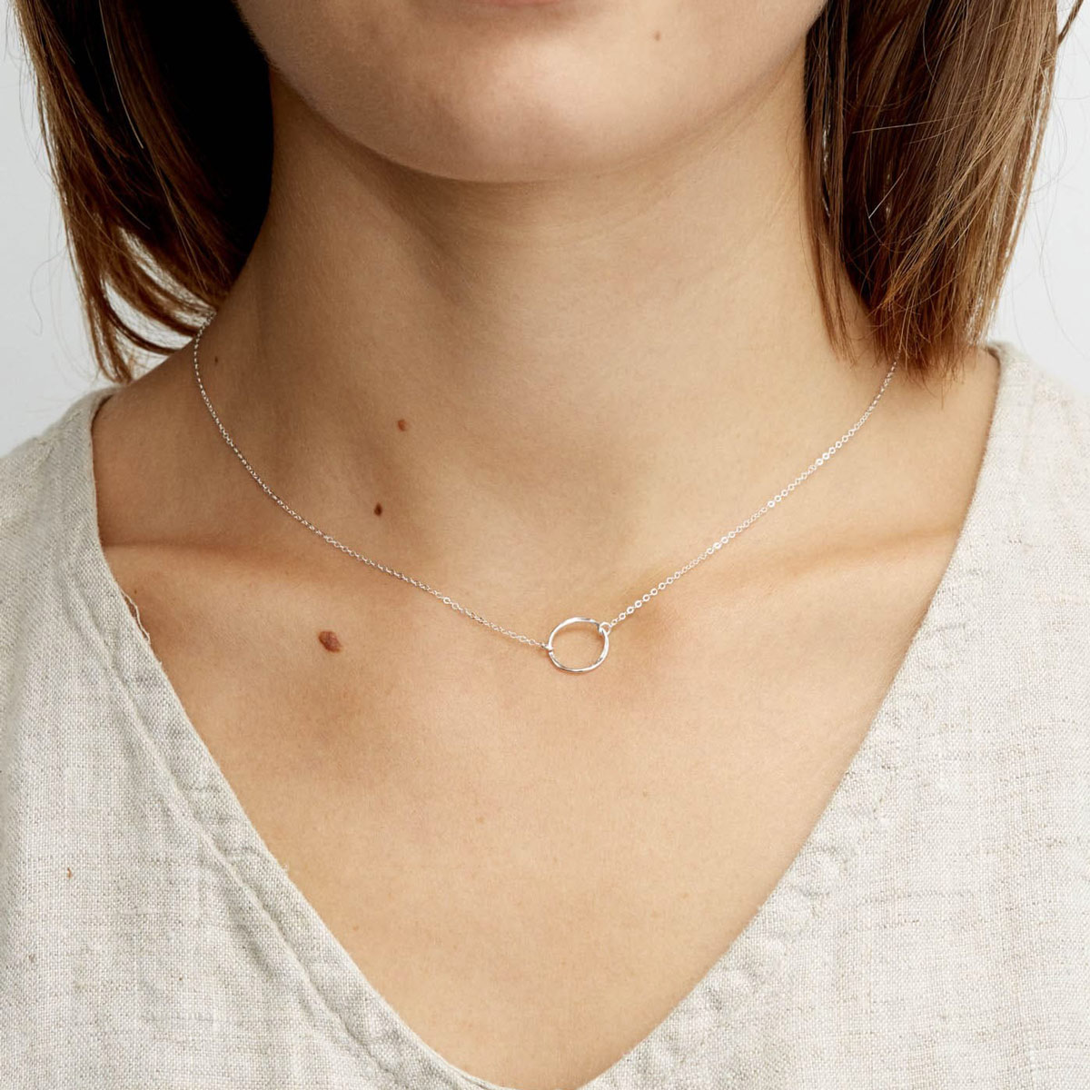 گردنبند نقره زنانه مینیمال