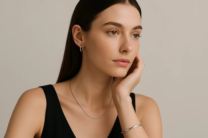 زیورآلات نقره مینیمال هدیه یلدا برای عروس