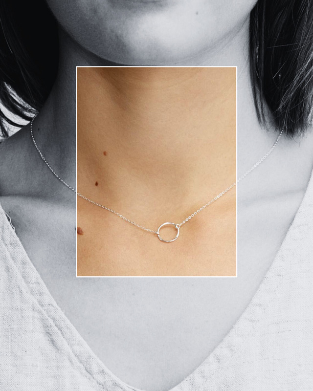 مدل گردنبند نقره مینیمال