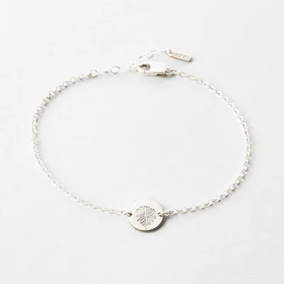 دستبند نقره حکاکی "کالکشن فلورا | گل ها" کد 0314