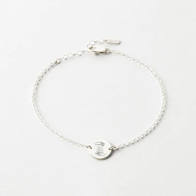 دستبند نقره حکاکی "کالکشن جادو" کد 0303