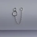 گوشواره نقره زنانه مدل آرتمی با زمینه یاسی