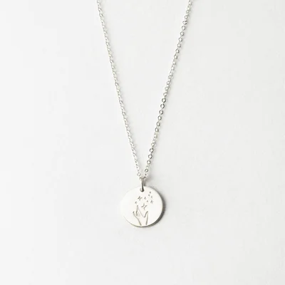 گردنبند نقره حکاکی "کالکشن جادو" کد 051211